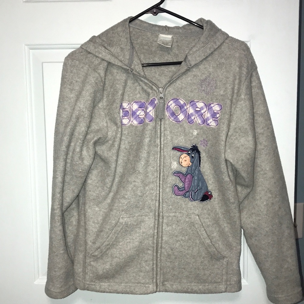 Disney Eeyore full zip hoodie.  Ladies. Size small